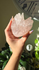 Rose Quartz Intricately Carved Dragon 220p