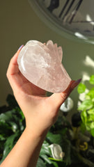 Rose Quartz Intricately Carved Dragon 220p