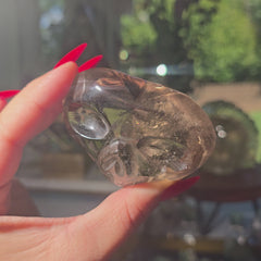 Smoky Quartz Sweetheart Skullie 68