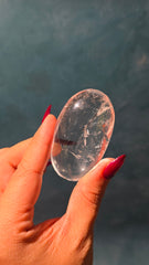 Clear Quartz Palm Stone 22f