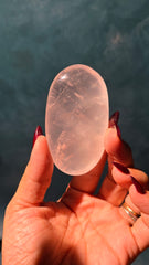 Rose Quartz Palm Stone 42m