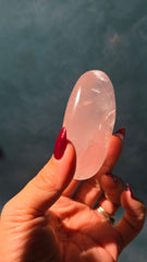 Rose Quartz Palm Stone 42m