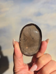 Smoky Quartz Palm Stone 36d