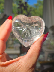 Clear Quartz Sweetheart Skullie 🤍 53x