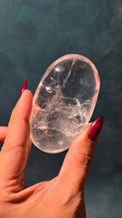 Clear Quartz Palm Stone 42t