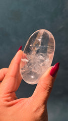Clear Quartz Palm Stone 42t