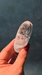 Clear Quartz Palm Stone 42t