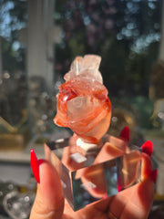 Fire Quartz Anatomical Heart 35a