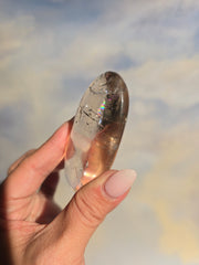 Clear Quartz Palm Stone 33a