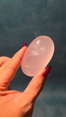 Rose Quartz Palm Stone 33b