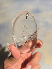 Clear Quartz Palm Stone 50w