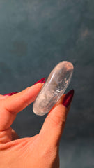 Clear Quartz Palm Stone 22f