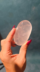 Rose Quartz Palm Stone 42m