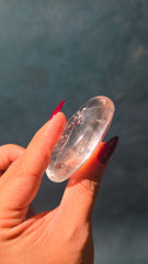 Clear Quartz Palm Stone 22f