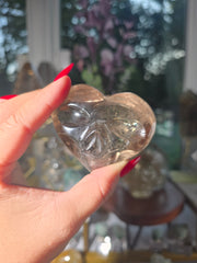 Smoky Quartz Sweetheart Skullie 68