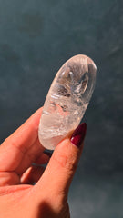 Clear Quartz Palm Stone 42t