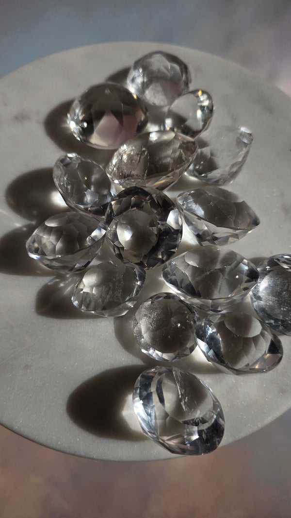 Lemurian Faceted Diamond