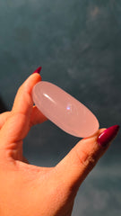 Rose Quartz Palm Stone 33b