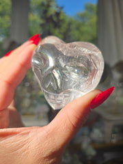 Clear Quartz Sweetheart Skullie 🤍 53x