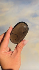 Smoky Quartz Palm Stone 39v