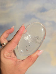 Clear Quartz Palm Stone 50w